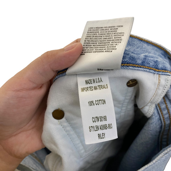 Agolde Riley High Rise Straight Crop in Shatter sz 29 - Picture 8 of 8